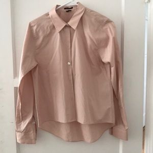 Theory Pink Button Down Shirt